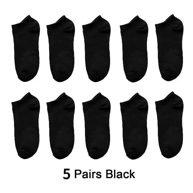 Chaussettes pour hommes printemps été mince respirant doux polyester coton chaussettes noir décontra