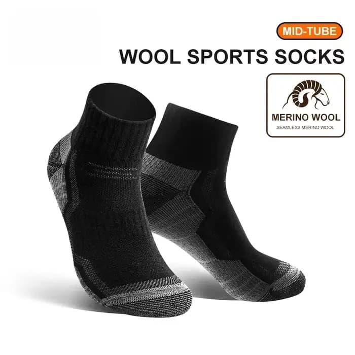 Chaussettes en laine mérinos pour hommes, chaussettes de randonnée Super épaisses, chaussettes therm
