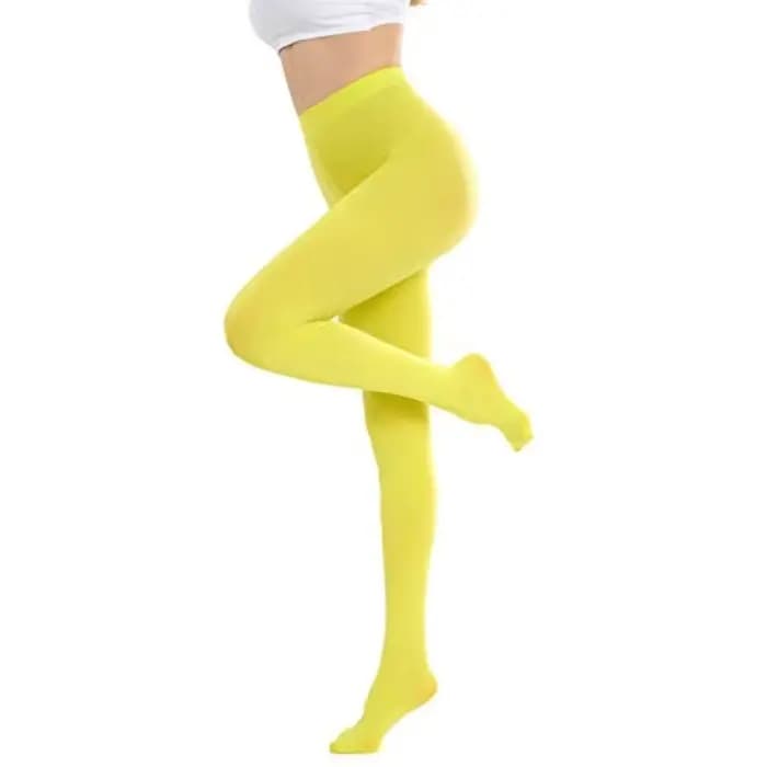 Collants semi-opaques couleur unie, résistants à course, collants taille haute, haut contrôle, Costu