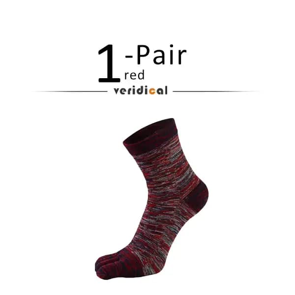 1/4 paires cinq doigts chaussettes homme coton mode coloré Vintage décontracté jeune doux élastique 