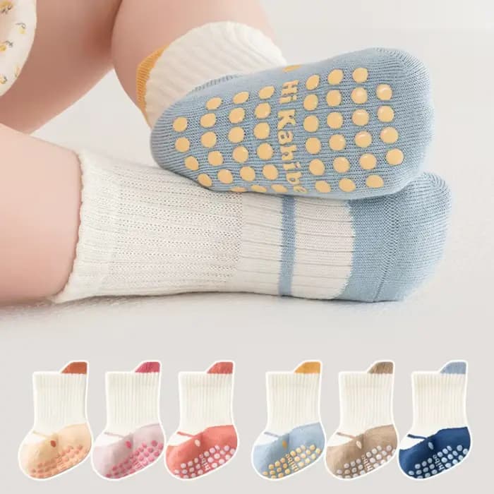 3 paires/lot chaussettes pour enfants pour filles garçons coton doux enfant en bas âge plancher mais