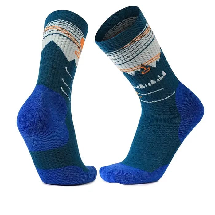1 paire de chaussettes de ski en laine mérinos pour femmes, garçons et filles, chaussettes thermique