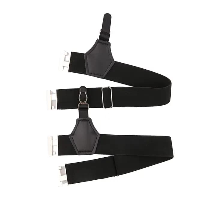 Hommes Sexy chaussettes jarretelles unisexe élastique supports sangles chaussette anti-dérapant jamb