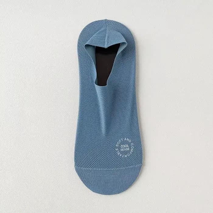 Chaussettes d'été en maille fine pour hommes, respirantes, invisibles, en pur coton, absorbant la su