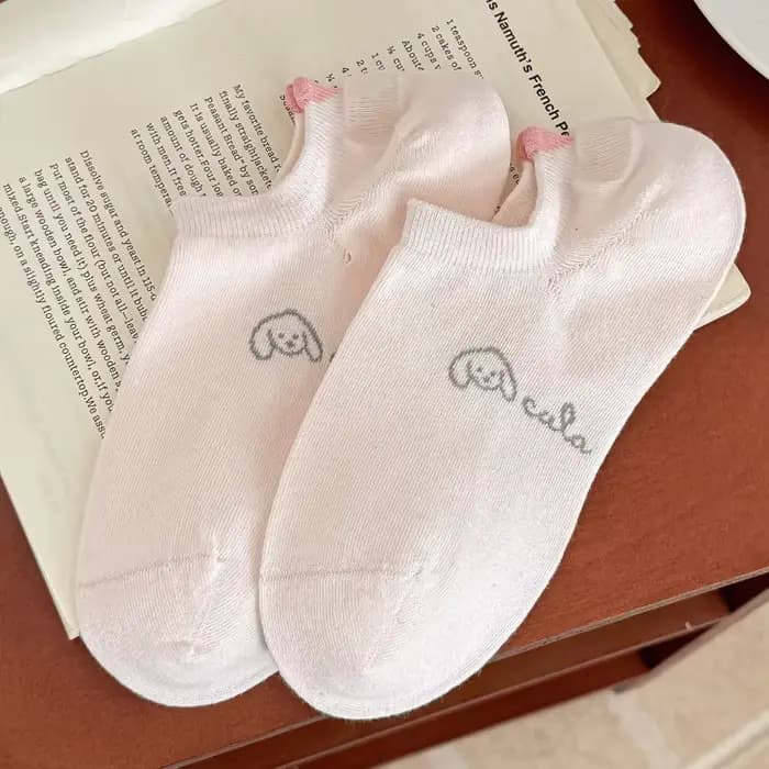 Chaussettes invisibles pour femmes, chaussettes bateau en coton d'été, couleur bonbon, motif cœur mi