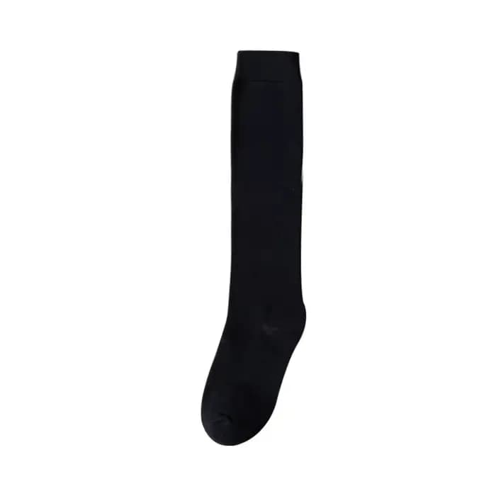 Chaussettes longues femmes bas coton biologique solide chaud cuisse haute dames filles rue mode jeun