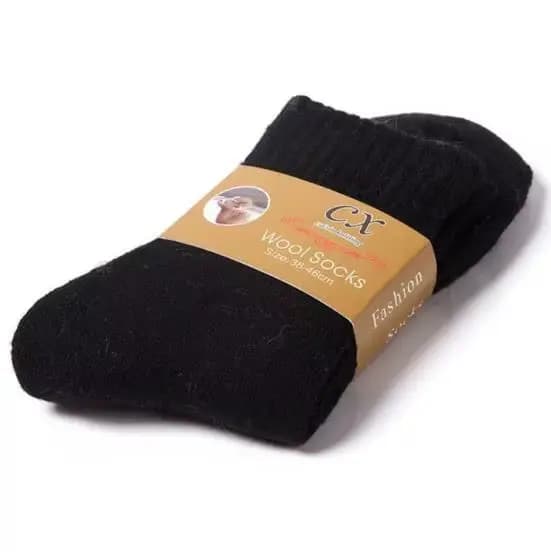 3 paires/lot nouveau grande taille hommes chaussettes laine hiver épais chaud hiver hommes Simple co