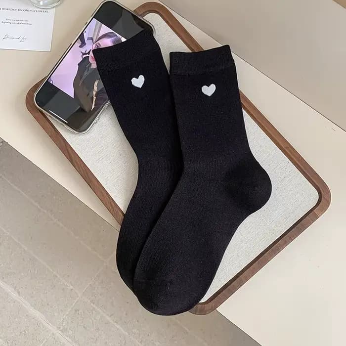 Chaussettes de mode pour femmes automne nouveau Simpel couleur classique blanc chaussettes longues f