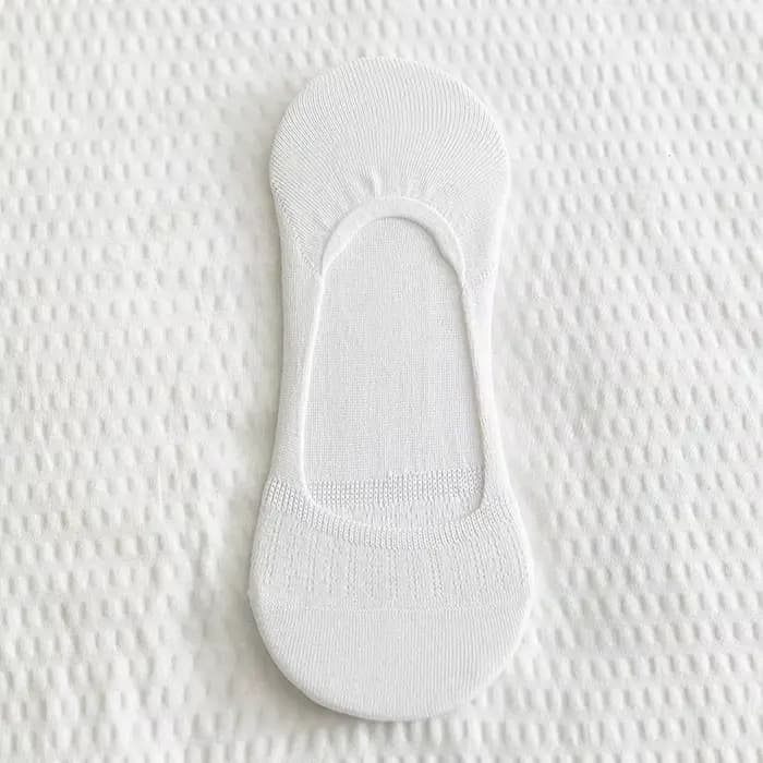 Chaussettes plates d'été pour femmes, couleur unie, polyvalentes, antidérapantes, chaussettes bateau