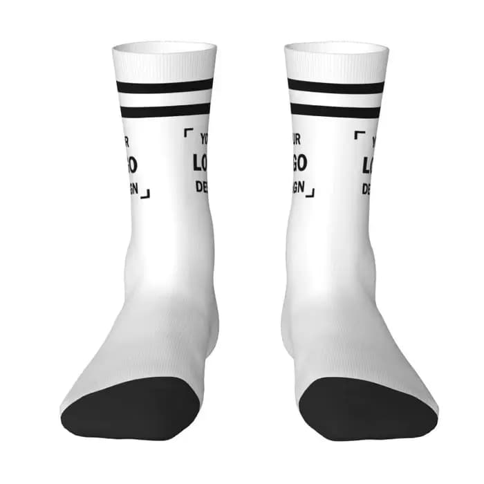 Chaussettes habillées avec logo personnalisé pour hommes et femmes, nouveauté chaude à la mode, conc