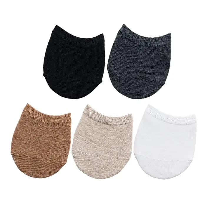 10 pièces = 5 paires avant-pied demi-pied orteil chaussettes femmes été chaussettes invisibles couve