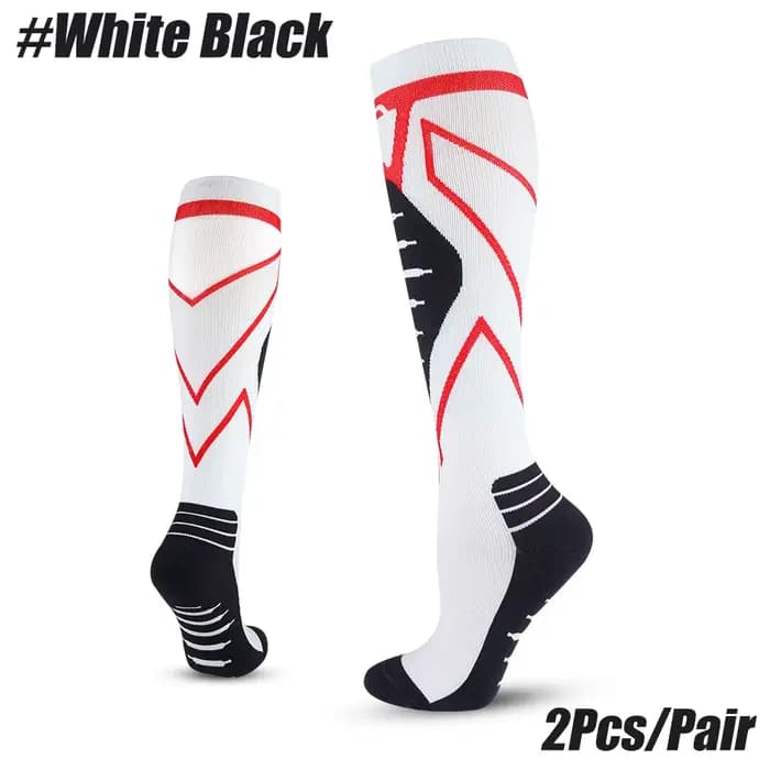 1 paire de chaussettes de compression pour hommes et femmes, 20-30 mmHg, hauteur genou - Meilleur so