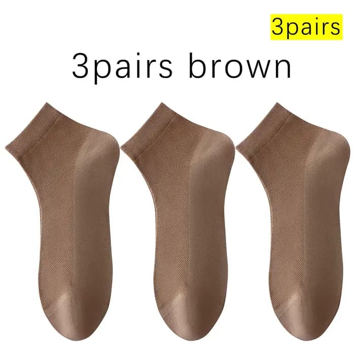 Chaussettes mi-mollet en soie de mûrier et mélange modal pour hommes, maille respirante d'été, antib
