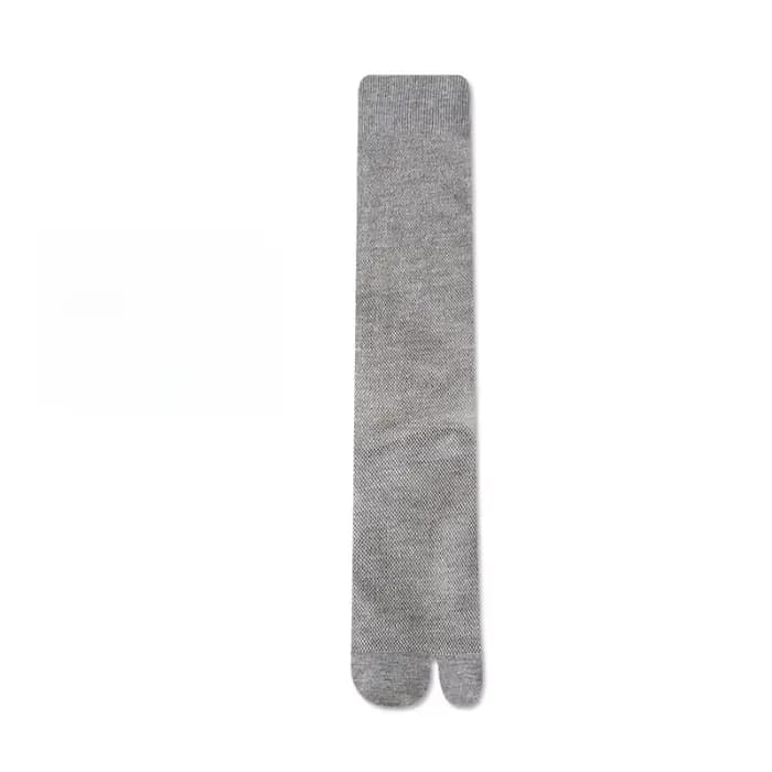 Nouvelles chaussettes Tabi vertes longues style japonais pour femmes, chaussettes à deux orteils, fi