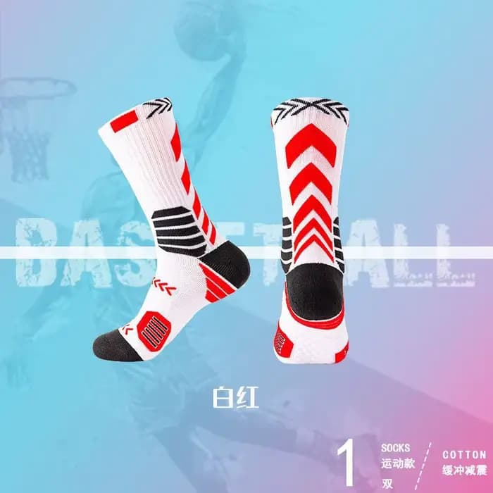 Elite Sport cyclisme basket-ball chaussettes Compression course homme noir tendance respirant longue