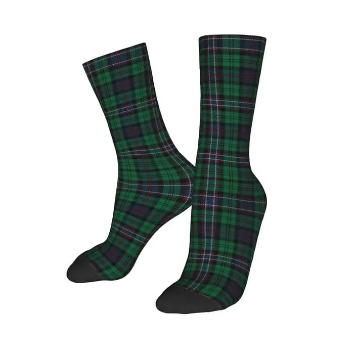Chaussettes personnalisées amusantes en Tartan National écossais pour hommes, unisexes, chaudes et c