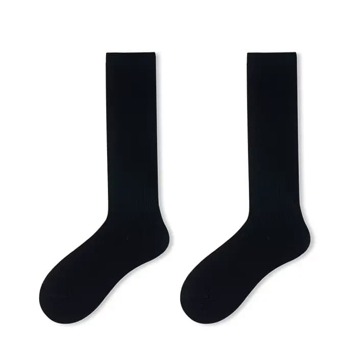 Chaussettes en laine mérinos 100% pour femmes, couleur unie, tricotées, chaussettes rembourrées chau