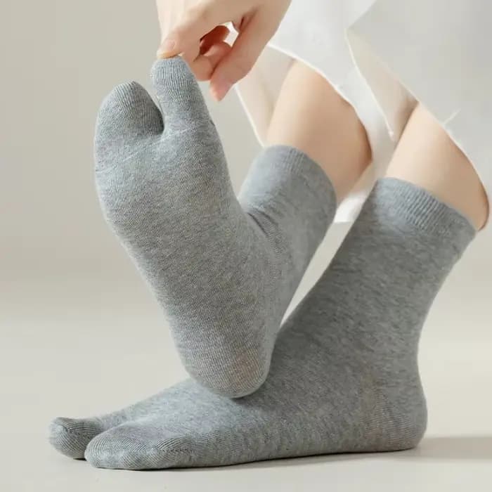 Chaussettes à doigts séparés style japonais tendance pour hommes et femmes, en fibre d'été, pour kim