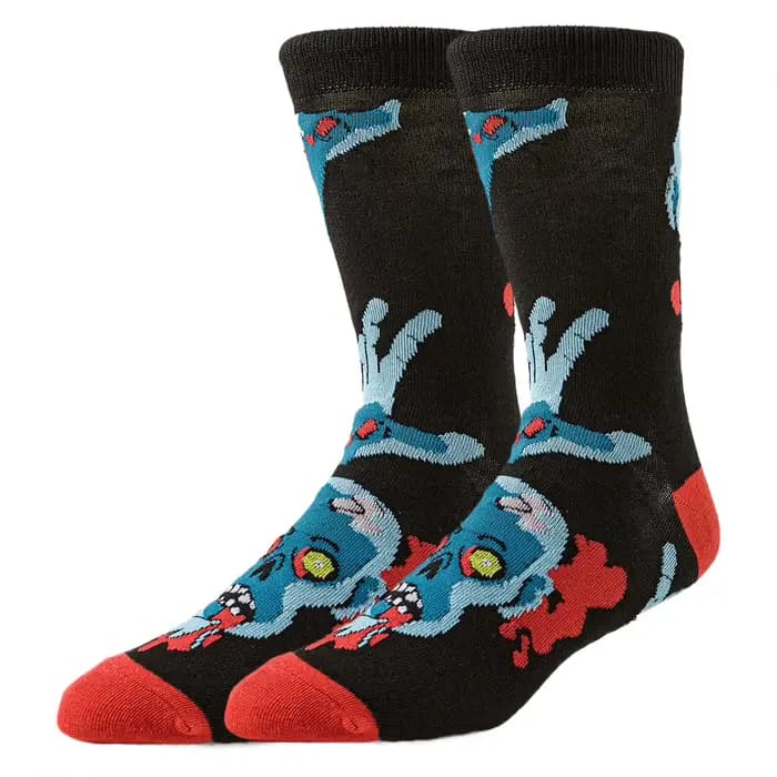 Hommes femmes tube chaussettes sport misfits crâne rose concepteur nouveauté créative drôle heureux 