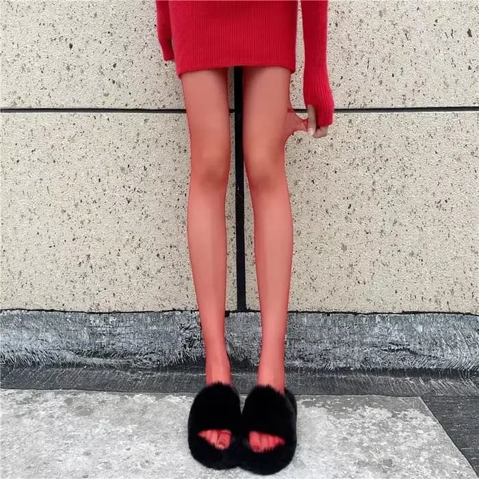 Collants rouges pour femmes, chaussettes rouges, Sexy, Anti-crochet, en velours de soie, Leggings de