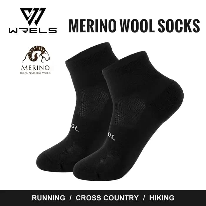 WRELS 1/2/3 paires de chaussettes en laine mérinos anti-ampoules, anti-humidité, respirantes, pour l