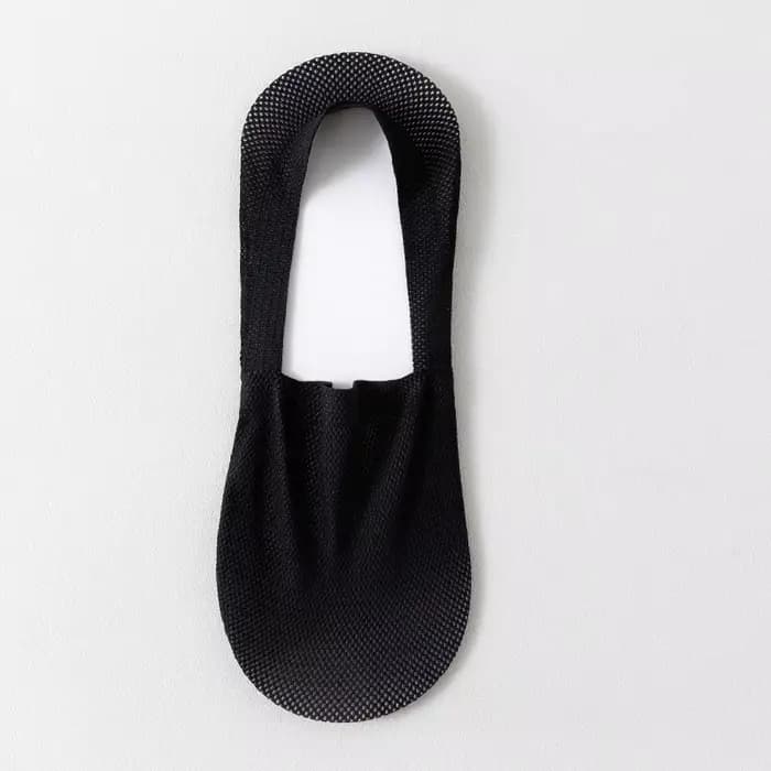 Chaussettes de couleur unie pour hommes, pantoufles ajourées, respirantes, invisibles, sans spectacl