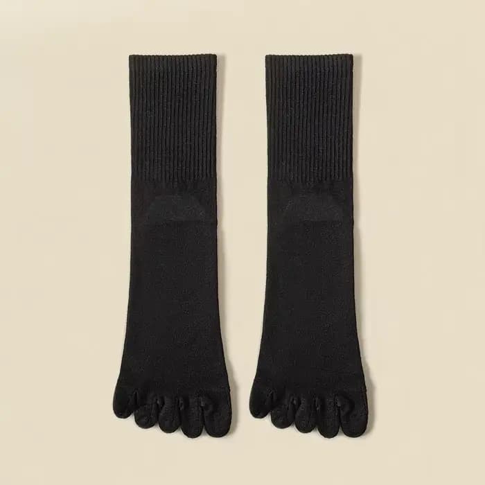 Chaussettes chaudes en laine à cinq doigts, confortables, pour hommes d'affaires, chaussettes de spo