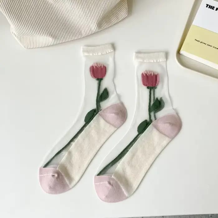 Chaussettes de mode pour femmes été respirant à la mode chaussettes décontractées mignon mode Style 