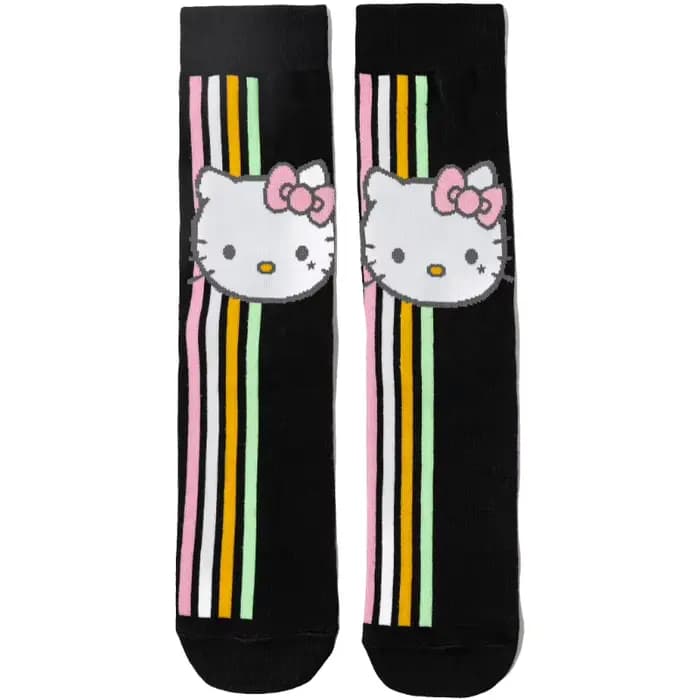 1/3 paires de chaussettes tricotées mignonnes de dessin animé Sanrio Hello Kitty unisexe