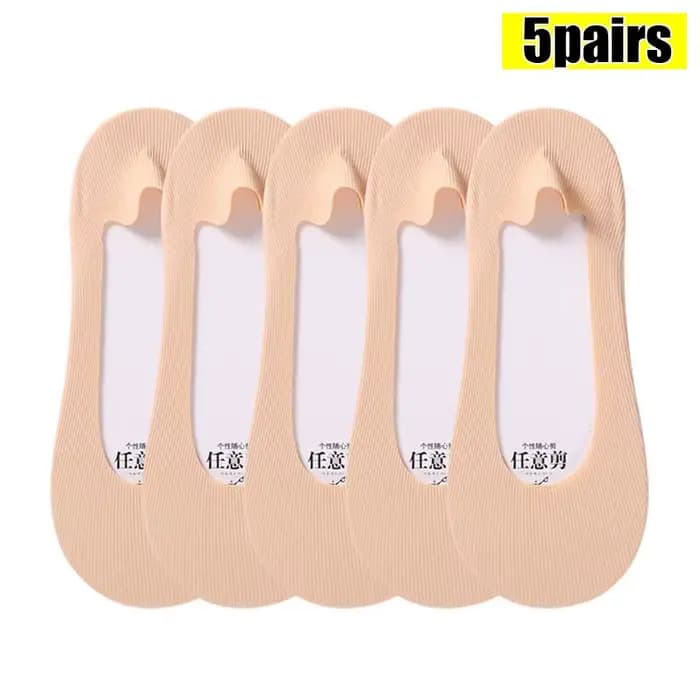 Chaussettes courtes injboat de glace pour femmes, chaussettes invisibles en silicone pour dames, cha