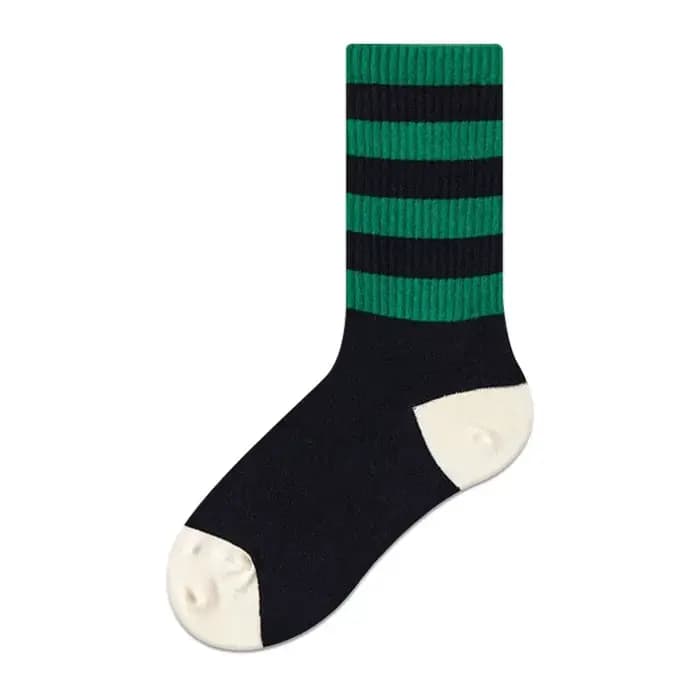 1/5 paires à la mode et à la mode rue noir et blanc classique à carreaux chaussettes mi-longues abso