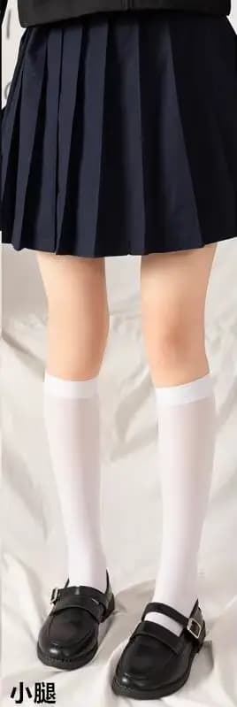 Chaussettes en velours pour fille, longueur au-dessus du genou, matière extensible, pour enfant