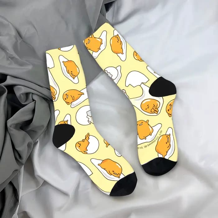Chaussettes Gudetamas mignonnes, bas coréens pour hommes, chaussettes de sport chaudes et douces, De