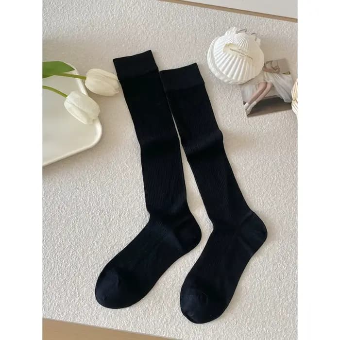 Chaussettes longues en soie pour femmes, de haute qualité, nouvelle mode printemps-été, chaussettes 