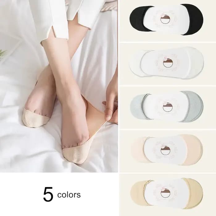 Chaussettes invisibles en silicone anti-alde pour femmes, chaussettes bateau en coton, chaussettes b