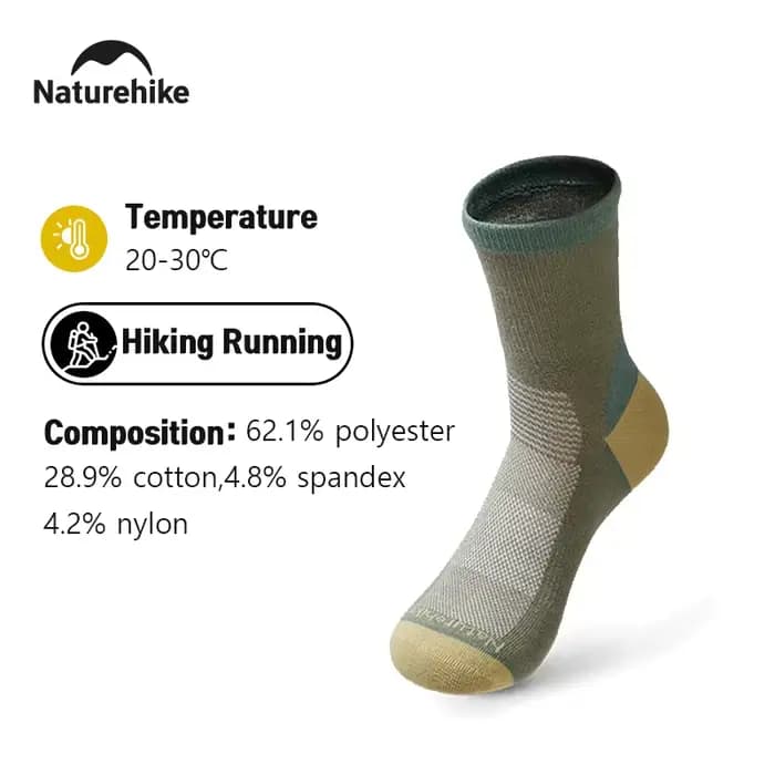 Naturehike – chaussettes de sport pour hommes et femmes, chaussettes souples à séchage rapide, résis