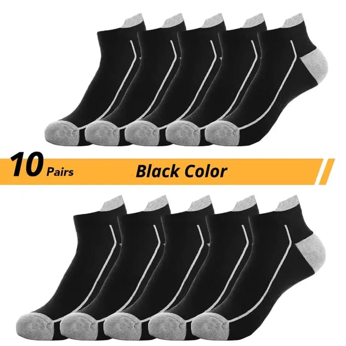 HSS Chaussettes Courtes en Coton Biologique pour Homme, Tricotées en Maille, d'Été Respirantes à Séc