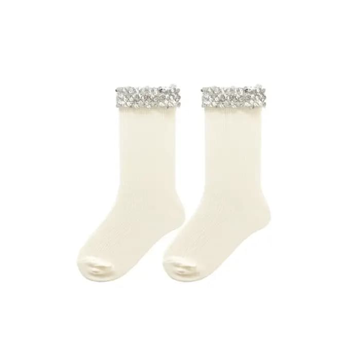 Chaussettes scintillantes en coton pour filles, chaussettes courtes à paillettes absorbant la sueur,