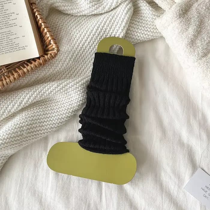 Chaussettes mi-mollet mi-longues pour femmes, avec fil épais tricoté, couvre-jambes longues pour gar
