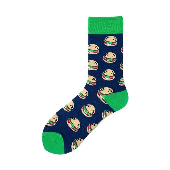 Chaussettes décontractées colorées pour hommes, chaussettes heureuses et drôles, chaussettes imprimé