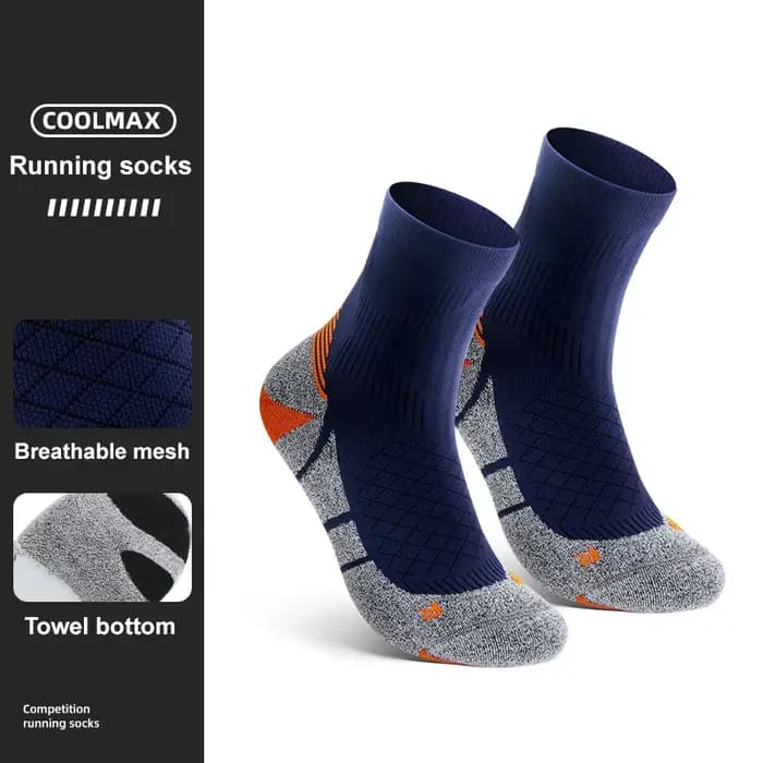 WRELS Coolmax chaussettes homme femmes sport randonnée cyclisme course tissu amortissement chaussett
