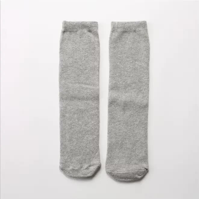 Chaussettes blanches hautes pour garçons et filles, chaussettes pour bébés, hauteur des genoux