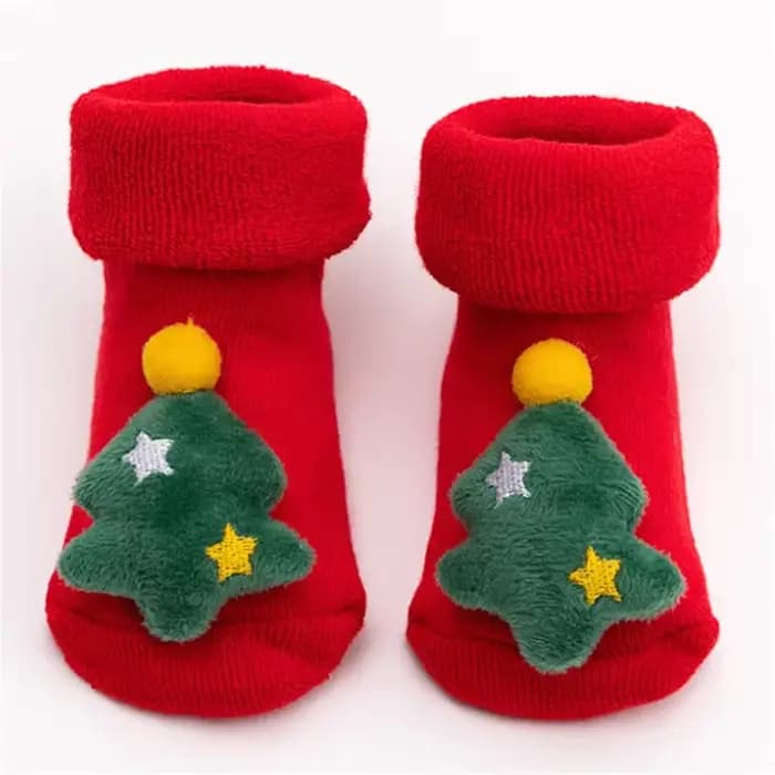 Chaussettes de noël pour bébé fille, dessin animé mignon, pour nouveau-né, enfant en bas âge, chauss