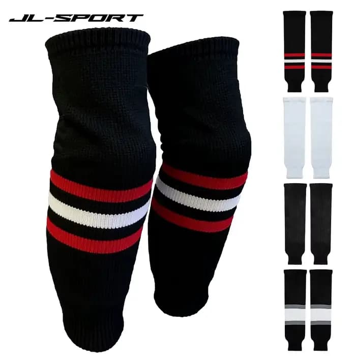 Chaussettes de protection pour les jambes pour sports de plein air, chaussettes de hockey sur glace 