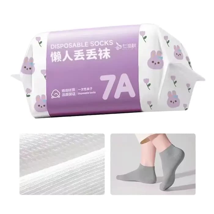 35-43 chaussettes jetables blanc noir gris Polyester bas jetable désodorisation Absorption de la sue