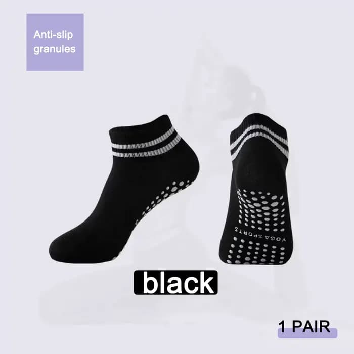 Chaussettes de yoga et de pilates antidérapantes pour femmes, chaussettes de sol antidérapantes à do