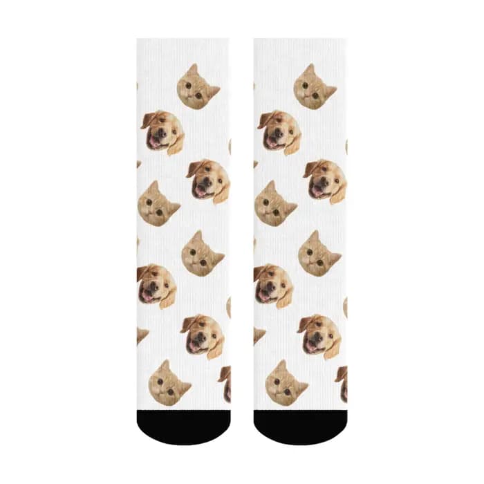 Ensemble de chaussettes personnalisées pour animaux de compagnie, assorties pour les couples, cadeau