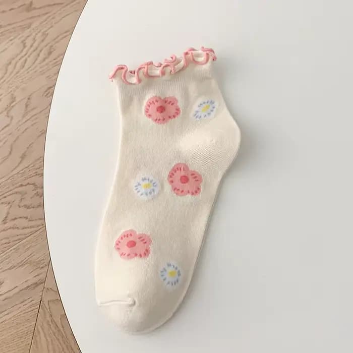 Chaussettes fines à nœud pour femmes, tendance de la mode, solide, document, coton, léger, respirant