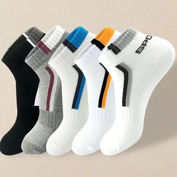 Chaussettes d'Été pour Homme, à la Mode, Simples, Polyvalentes, Confortables, Légères, Respirantes, 