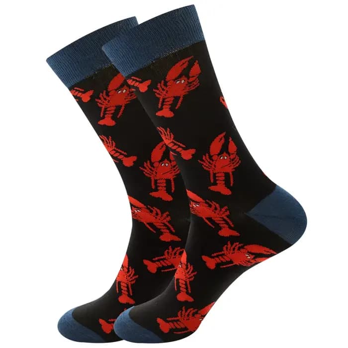 Chaussettes Happy pour hommes et femmes, chaussettes rayées colorées, chaussettes en coton peigné Ha